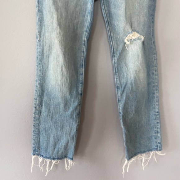 Madewell the Perfect Vintage Crop Distressed Jeans in Rosabelle Wash Size 26 - Picture 4 of 8